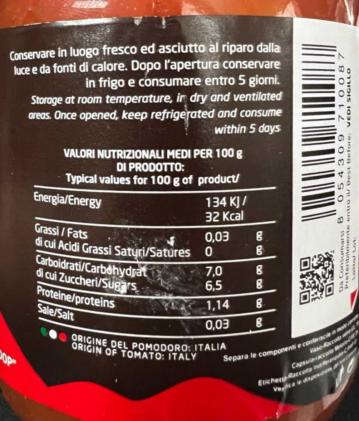 Ferrara Azienda agricola Le pacchetelle del Piennolo del Vesuvio D.O.P 500 Gr.
