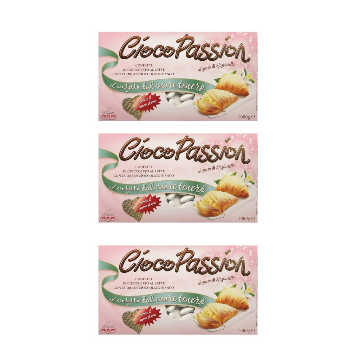 Crispo Confetti CiocoPassion Sfogliatella 1 kg. - 3 pieces