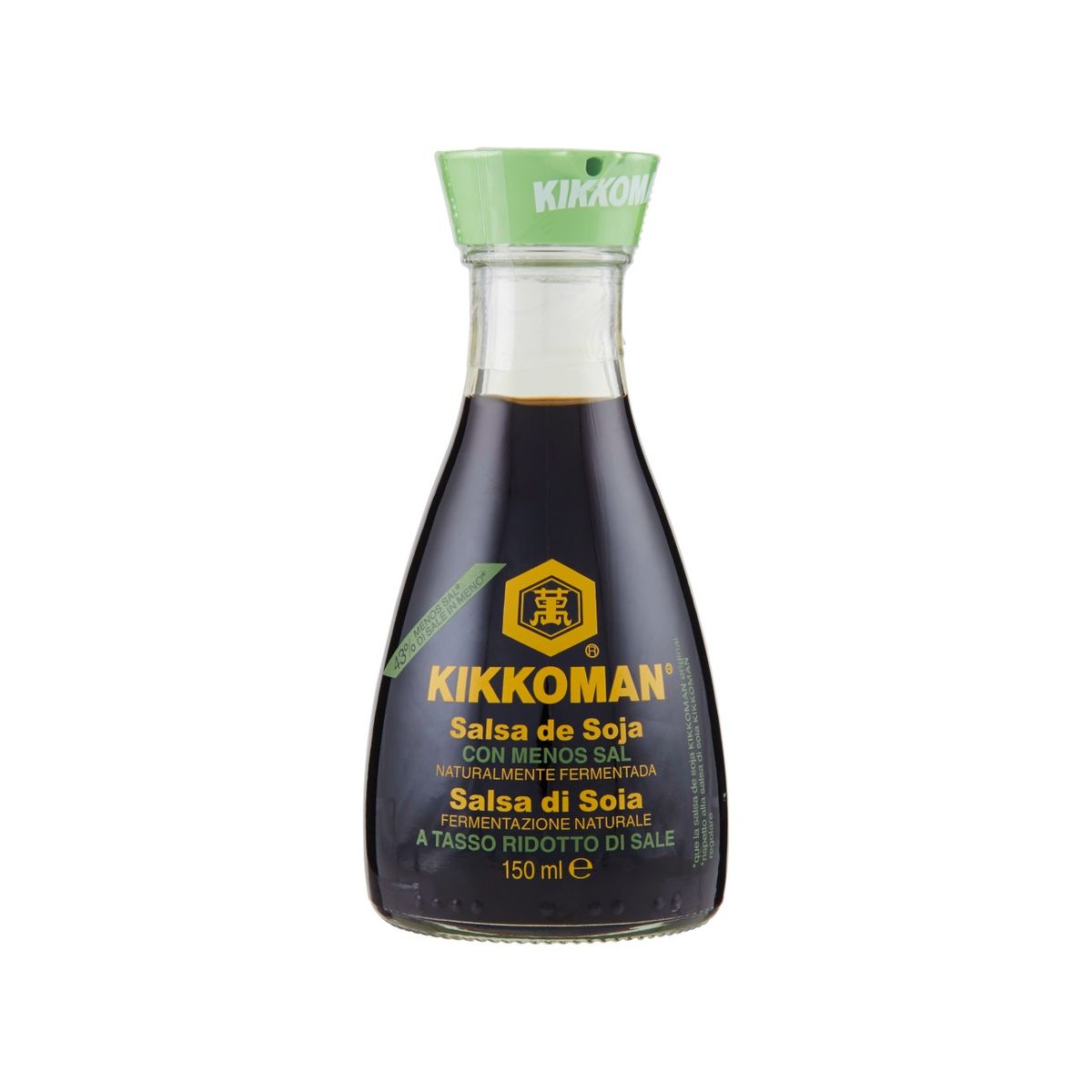 Sauce soja à faible teneur en sel Kikkoman 150 ml.