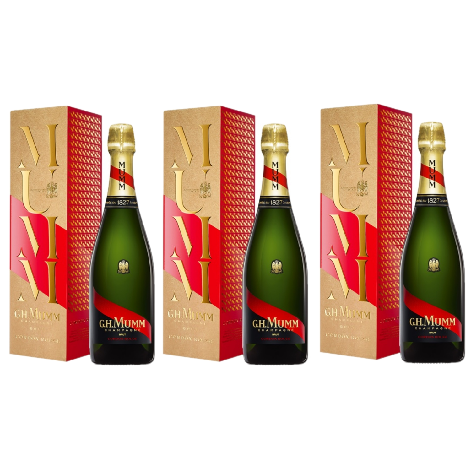 Mumm Champagne Brut Cordon Rouge con Estuche 750 ml - Elegancia y Prestigio  - You Dream Italy, image size:1500x1500