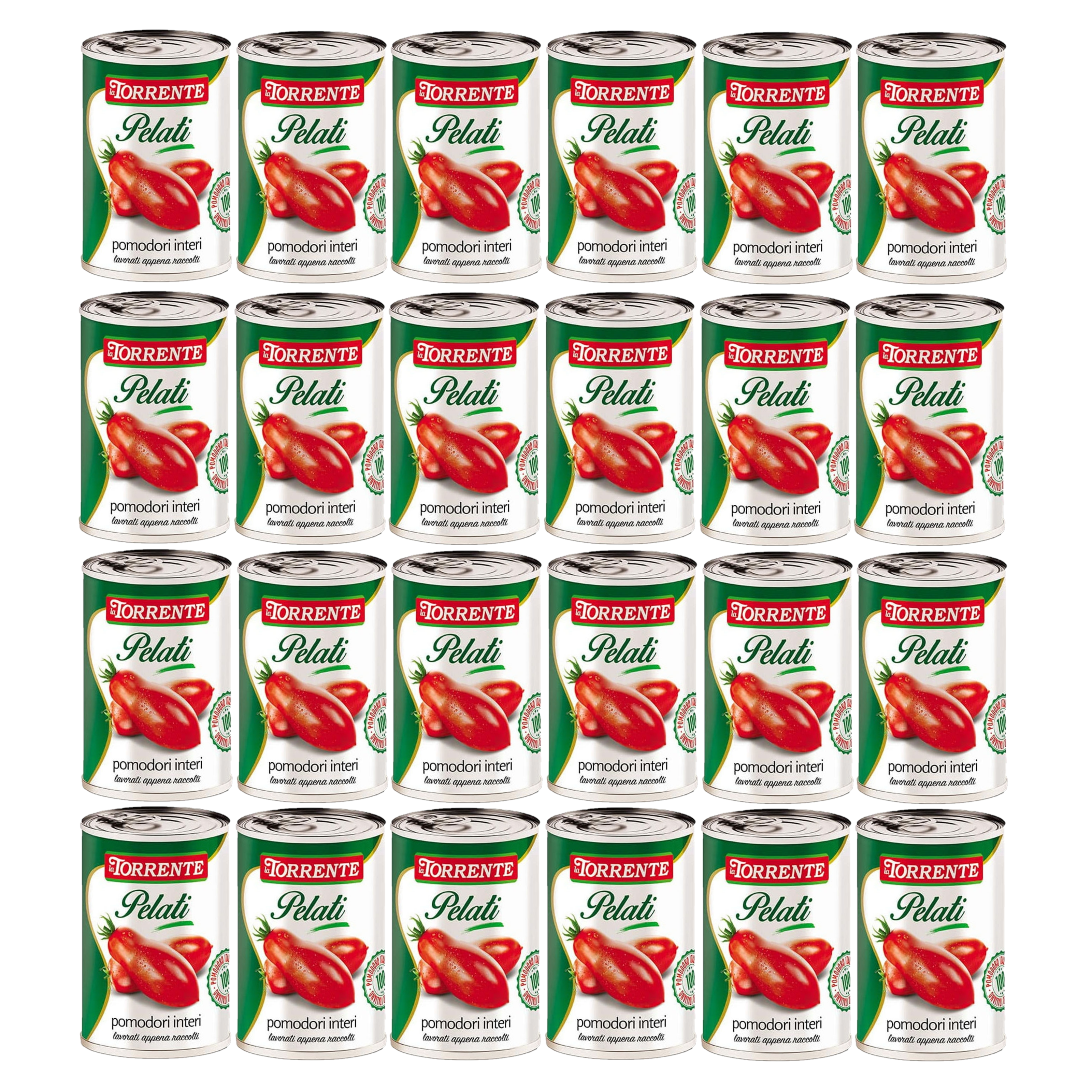 La Torrente Whole Peeled Tomatoes 400g - Italian Quality and Taste