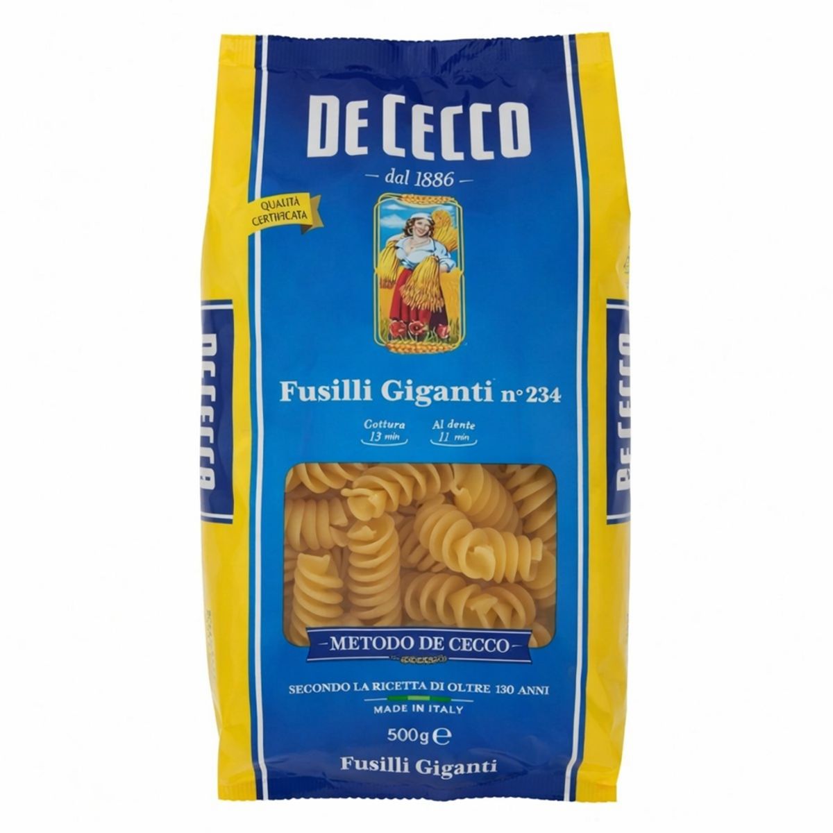 De Cecco Fusilli Giganti n° 234 500 Gr.