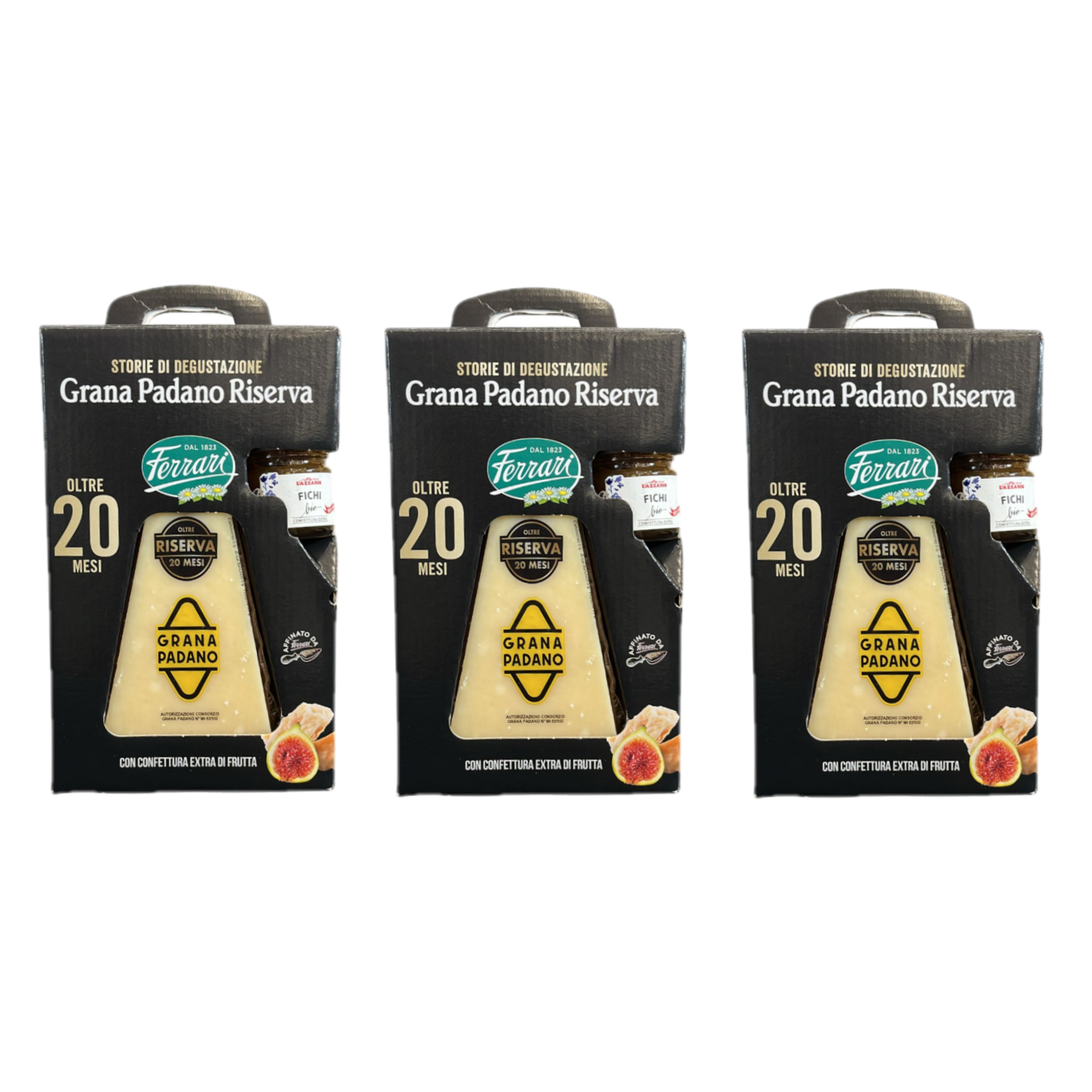 Ferrari Grana Padano Over 20 Months with Fig Jam 250 g, image size:1500x1500