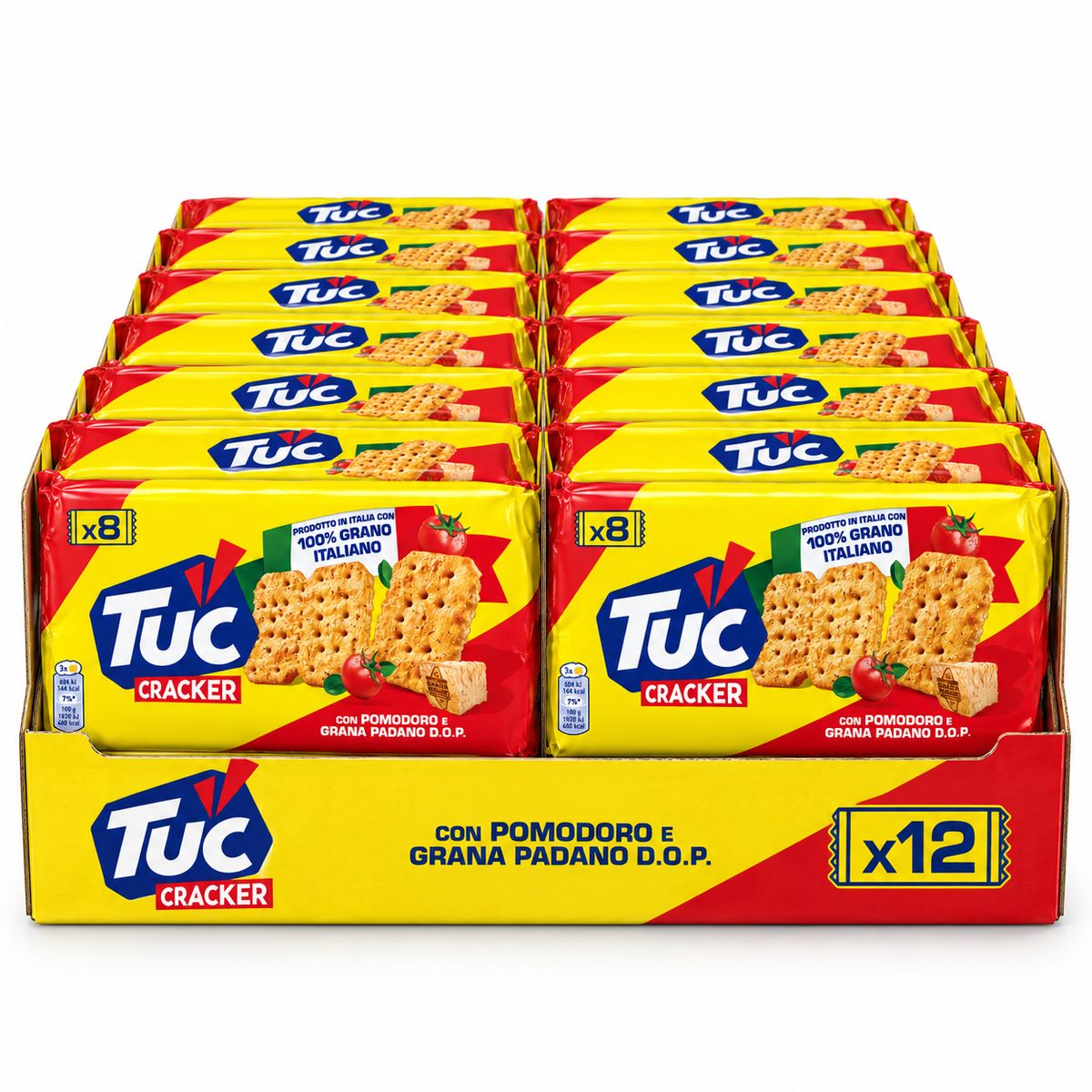 Galletas saladas TUC con tomate y Grana Padano DOP 250 g - 12 unidades