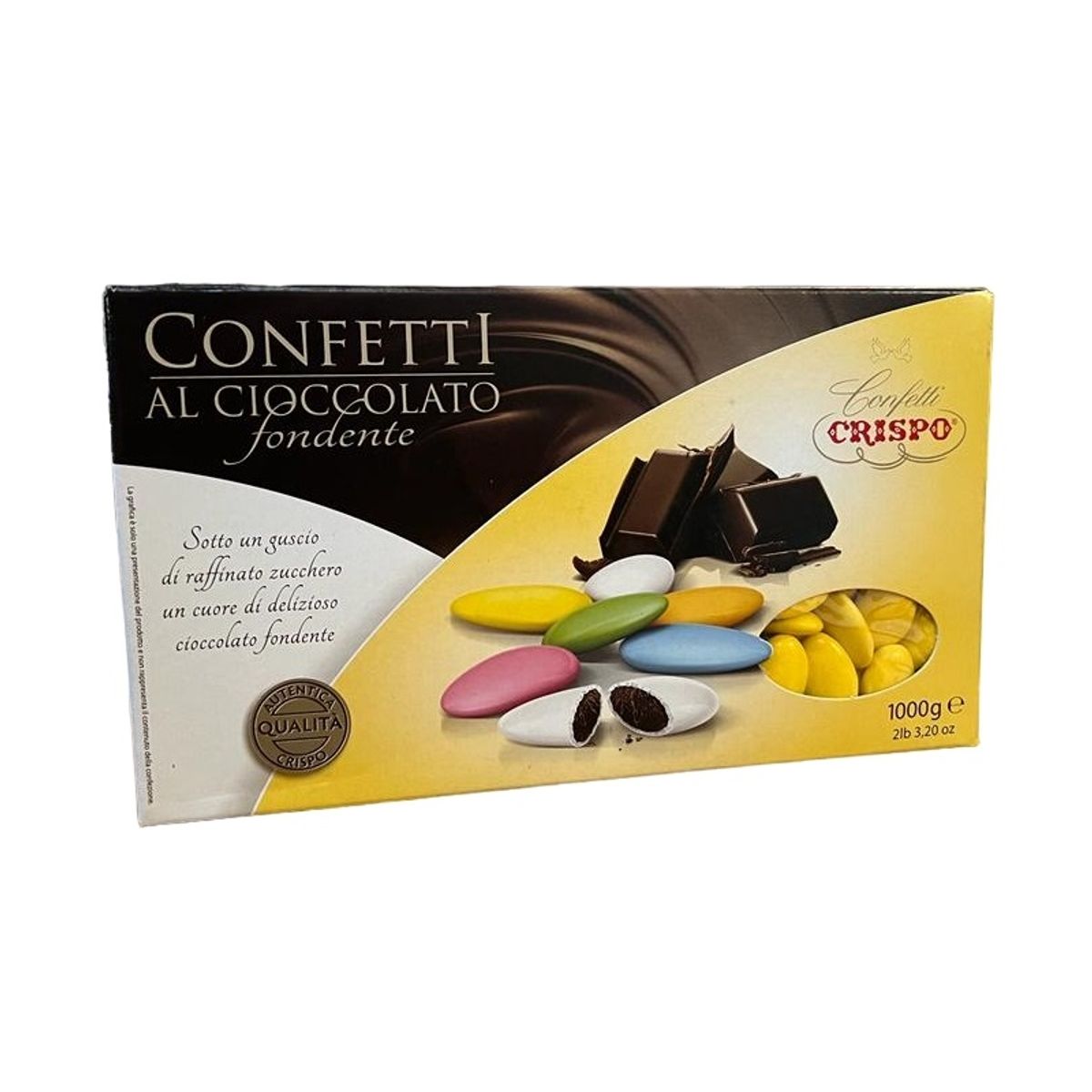 Grageas Crispo de Chocolate Negro Amarillo 1 Kg.