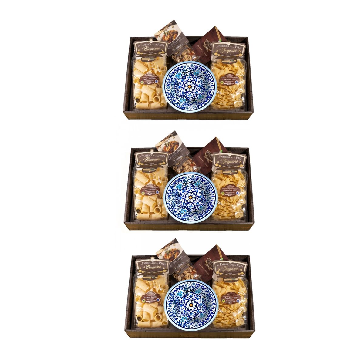 la Fabbrica della Pasta di Gragnano "800 style salad bowl, pasta and dressing gift box" Gragnano IGP pasta 