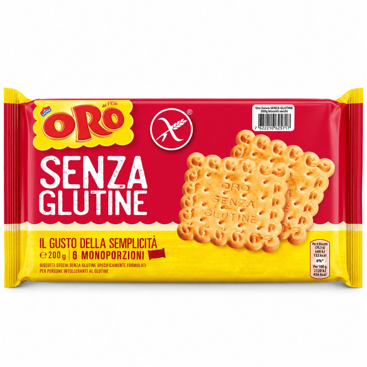 Oro Saiwa Glutenfreie Trockenkekse 200g