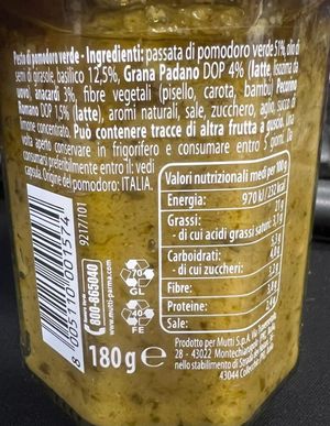 Mutti green tomato pesto 180 Gr._1