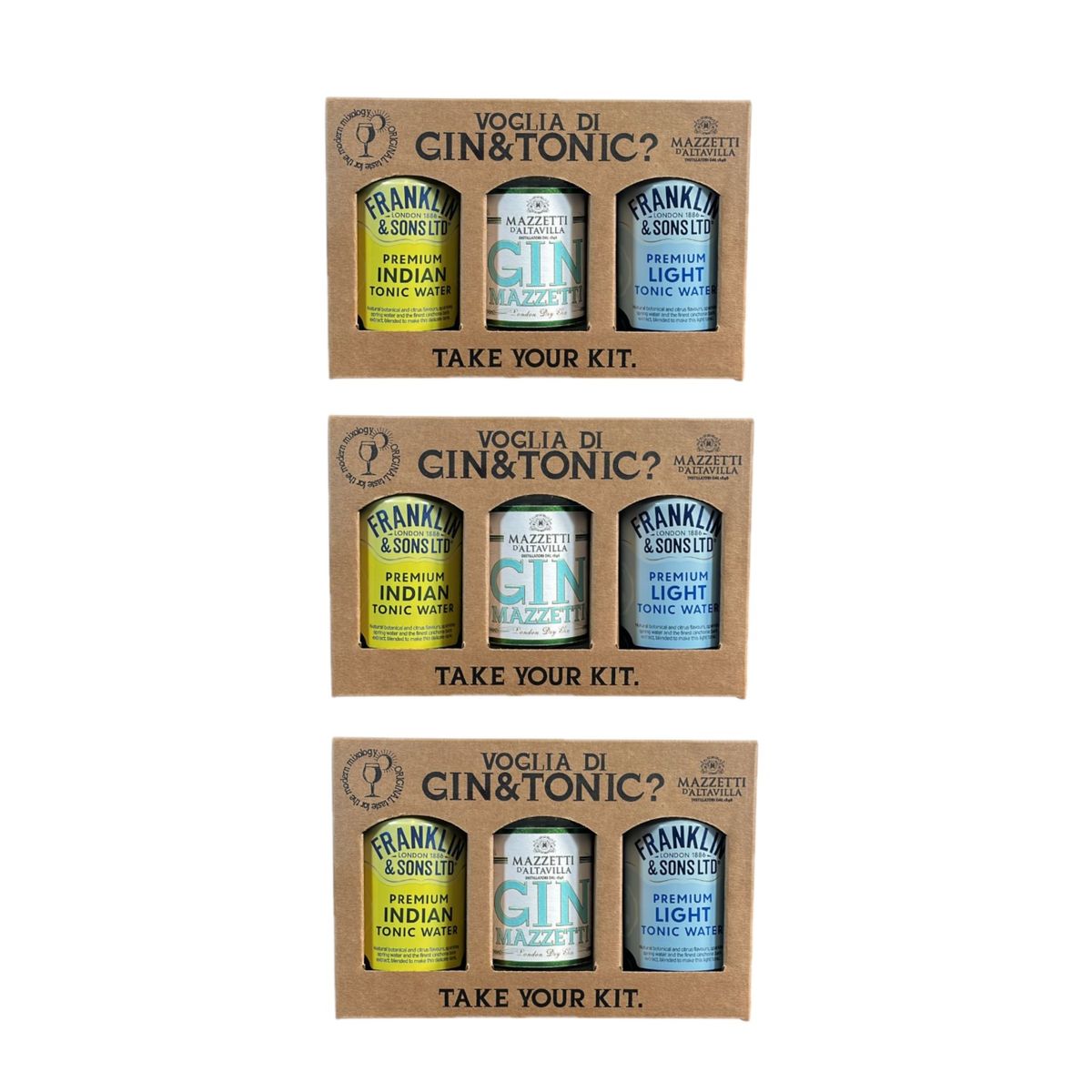 Mazzetti d'Altavilla & Franklin & Sons LTD Kit Gin & Tonic - 3 pièces