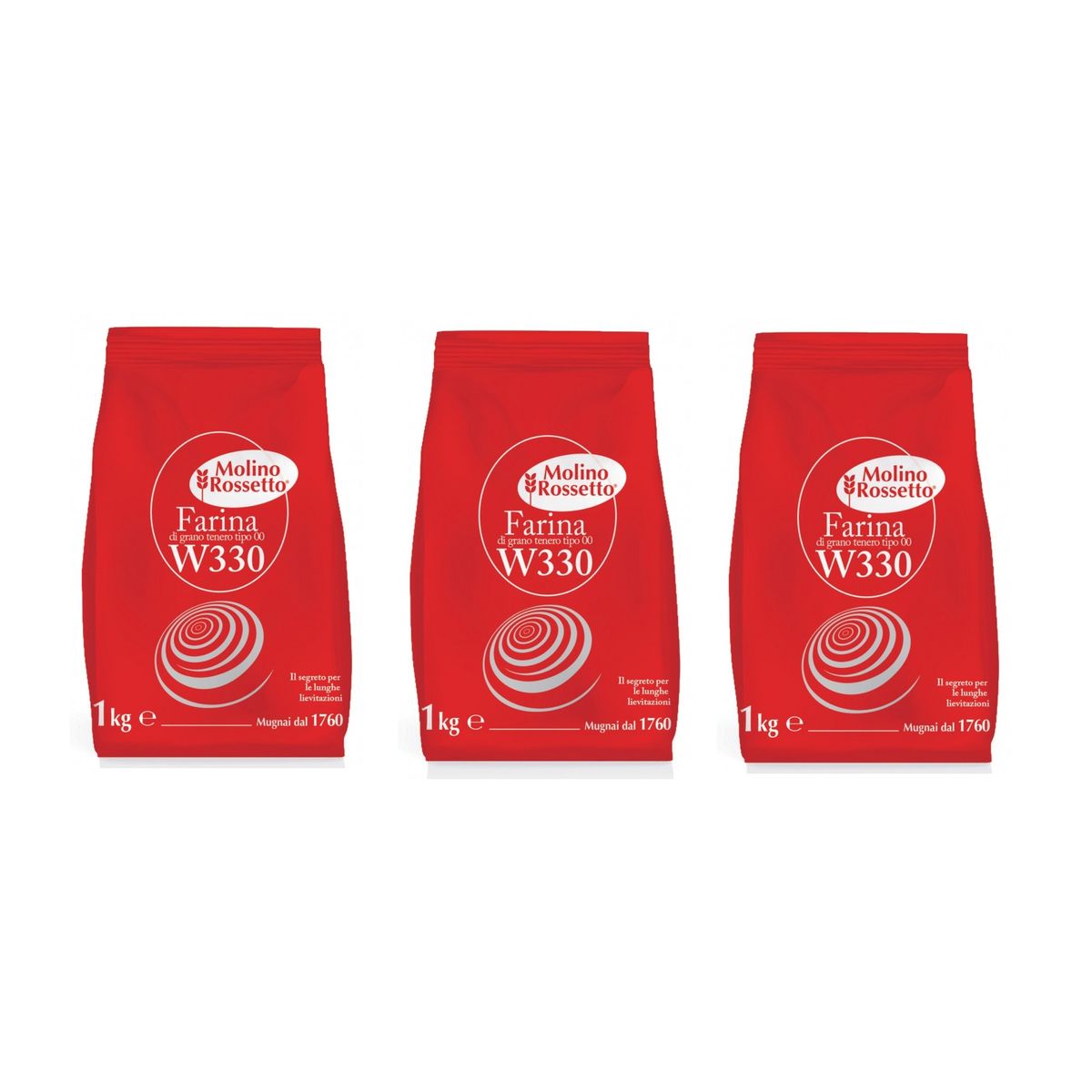 Harina de trigo blando Molino Rossetto tipo 00 W330 1 kg