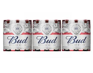 Bud American Lager Beer 3 x 33 cl – Pack of 3 Bottles_0