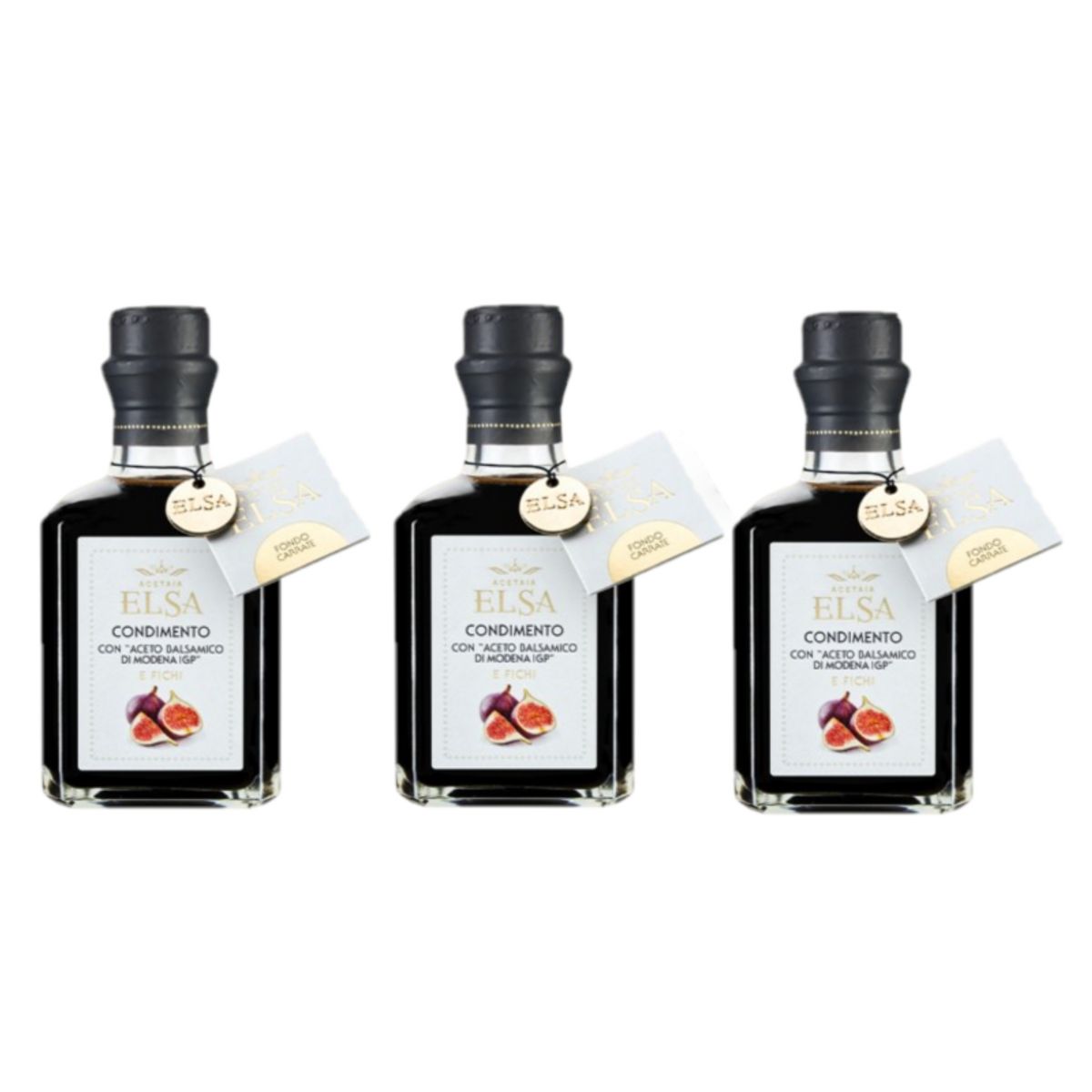 Acetaia Elsa Dressing with "Balsamic Vinegar of Modena PGI" and Figs 250 ml - 3 Pieces