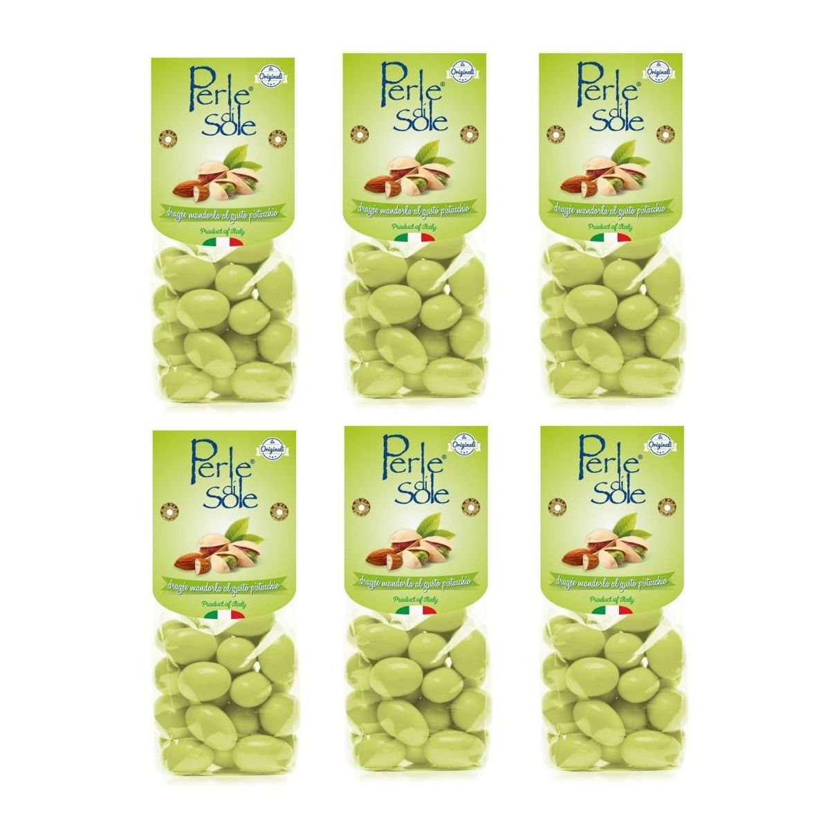 Perle di Sole Dragée Almond with Pistachio Flavor 150 Gr.