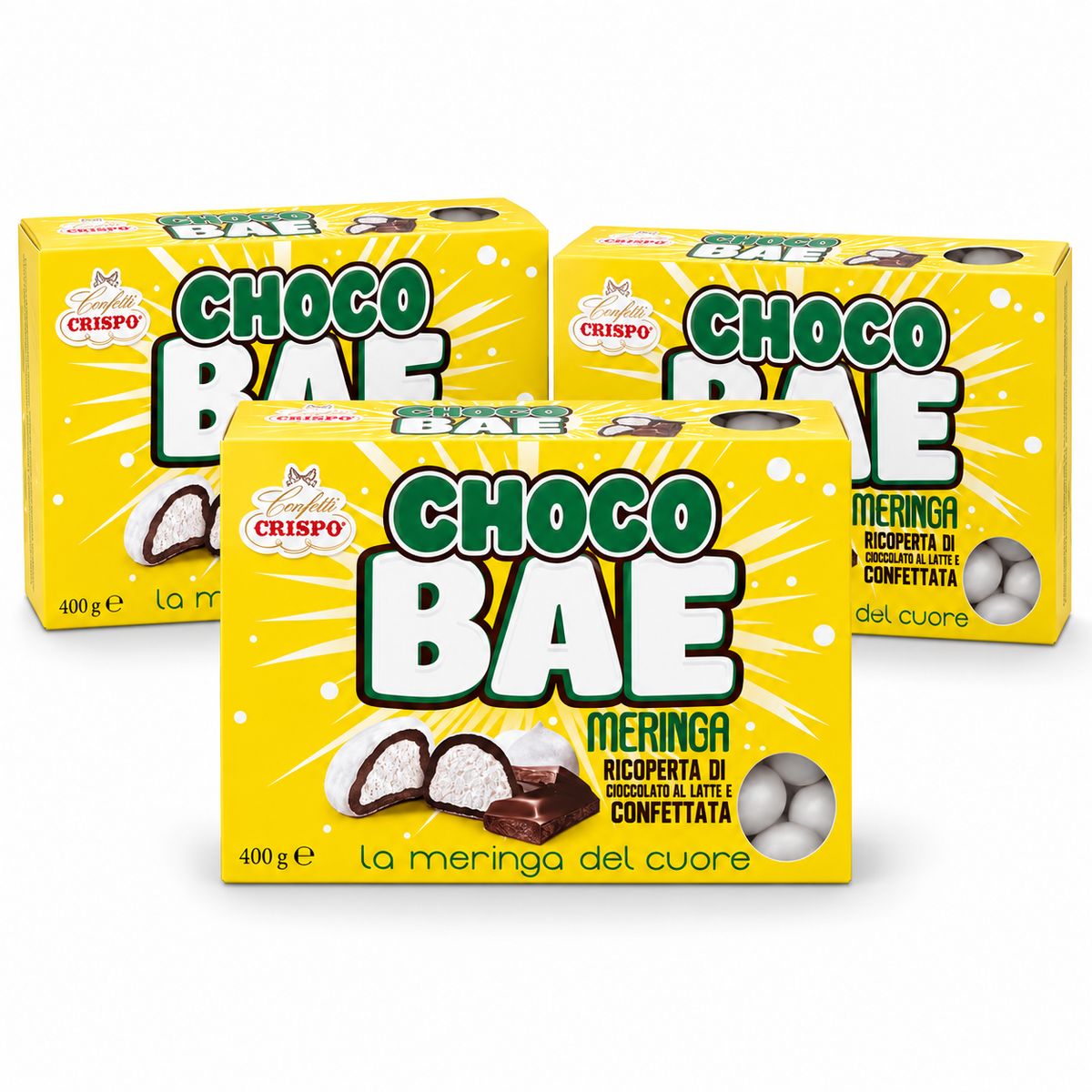 Crispo Choco Bae Merengue 400 g - 3 Stück