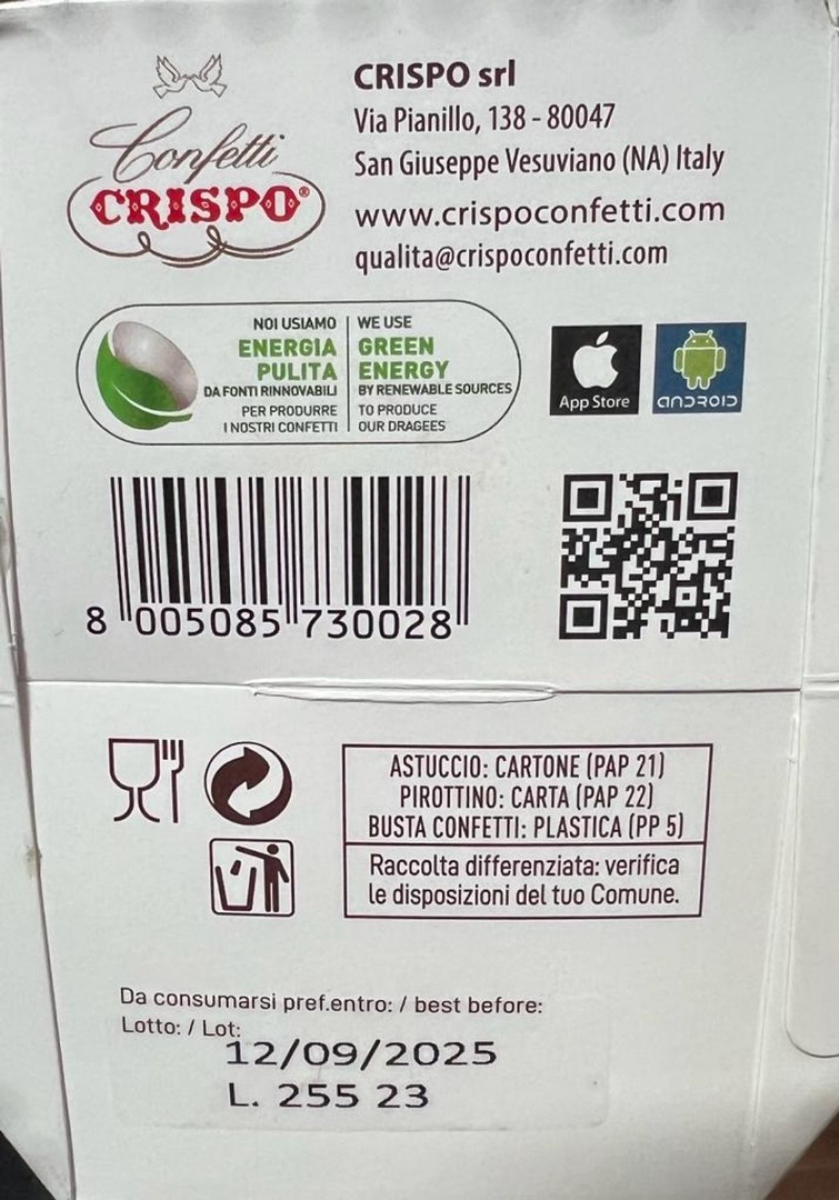 Crispo Konfetti CiocoPassion Rot 1 kg.
