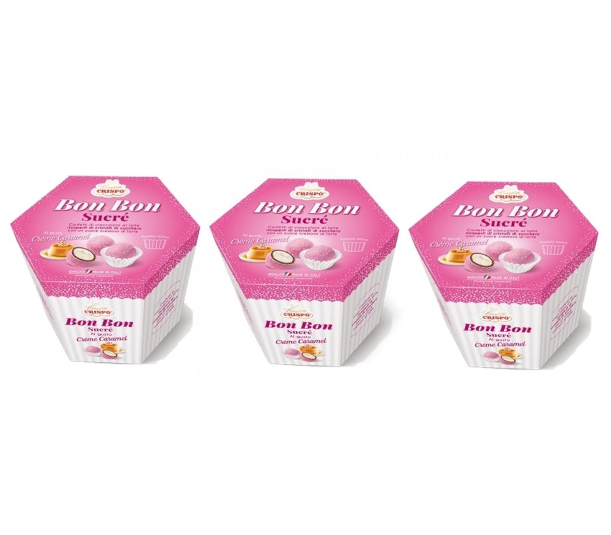 Crispo Konfetti Bon Bon Sucré Karamellcreme 500 Gr