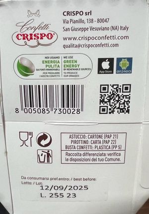 Crispo confetti Bon Bon Sucré Crème Caramel 500 Gr._1