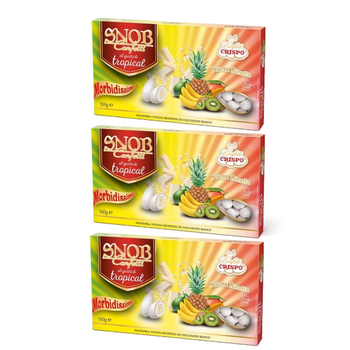 Crispo Confetti Snob Tropical 500 Gr. 3 pieces
