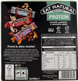 Eat Natural Protein arachidi , mandorle e caramello salato 3x40 Gr_1