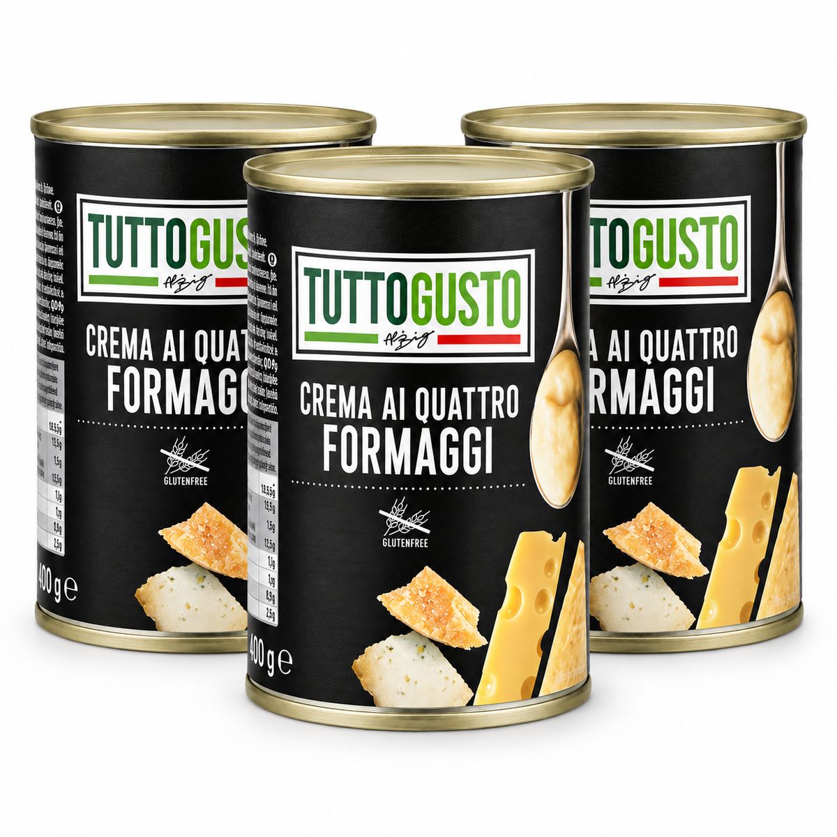 Crema de cuatro quesos TuttoGusto 400 g - 3 unidades