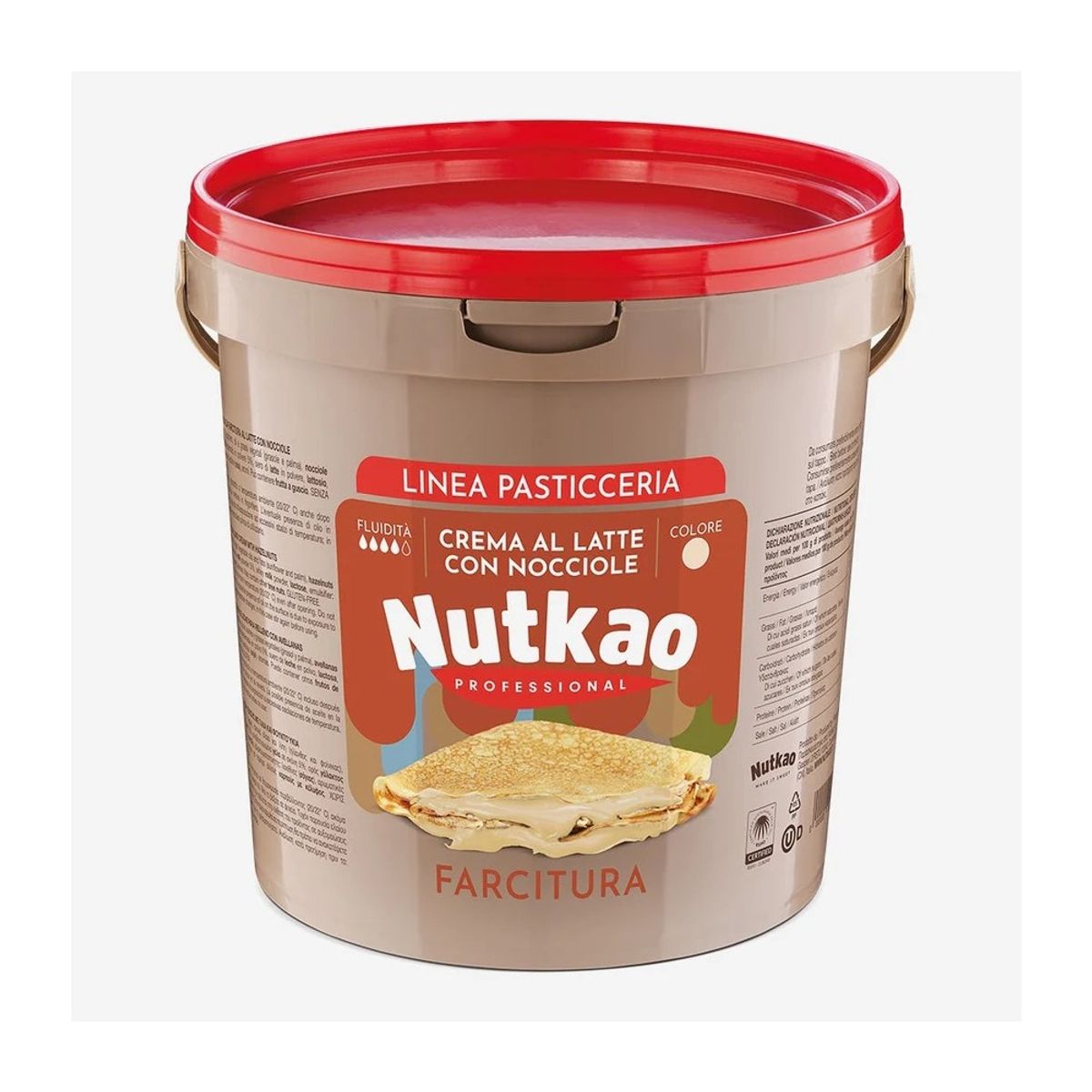 Nutkao Crema al Latte con Nocciole 6 kg.