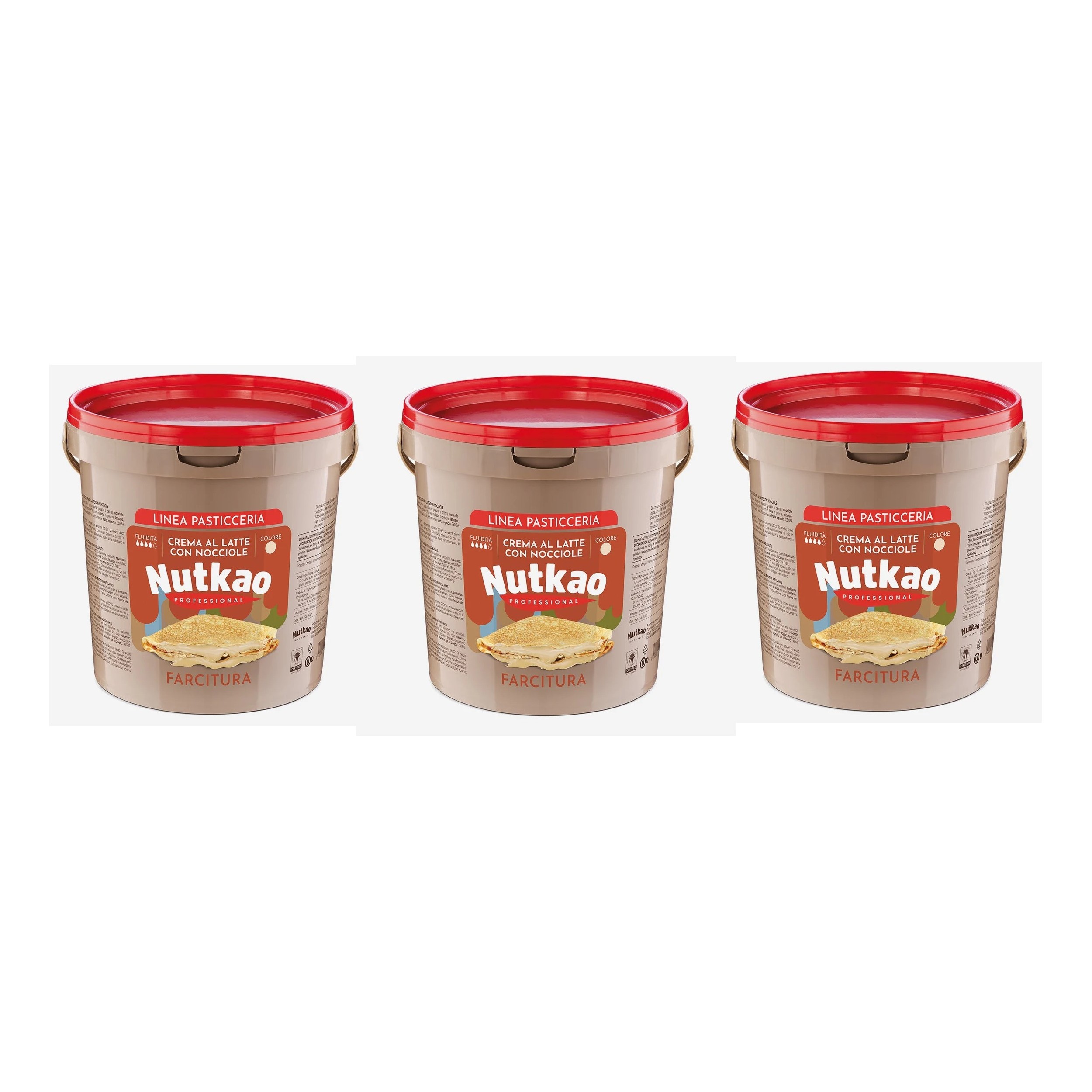 Nutkao Milk Cream with Hazelnuts 6 kg - Professional Use