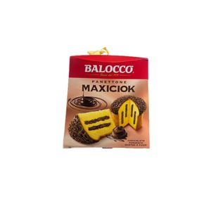 Balocco Panettone Maxiciok Dark Chocolate 800 g – Soft Italian Panettone Filled and Covered with Rich Dark Chocolate_1