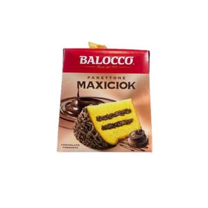 Balocco Panettone Maxiciok Dark Chocolate 800 g – Soft Italian Panettone Filled and Covered with Rich Dark Chocolate