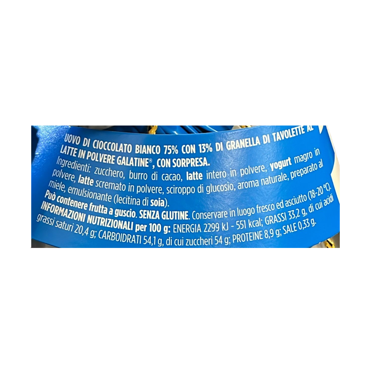 Sperlari Galatine White Chocolate Egg 230g