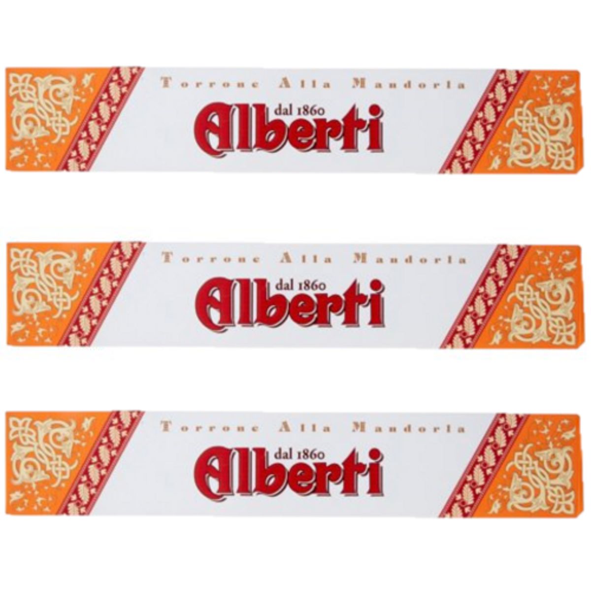 Strega Alberti Almond Torrone 150g - 3 Pieces