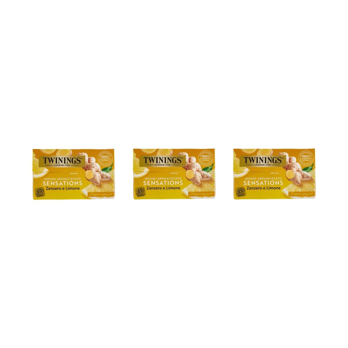 Infusión Twinings Jengibre y Limón Sensaciones 20 Filtros 30 Gr.