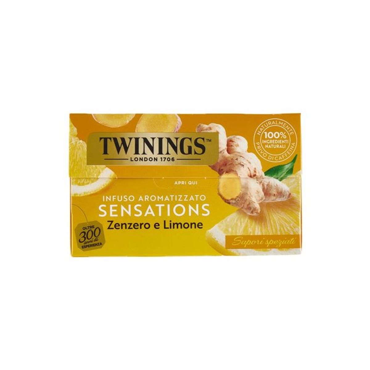 Infusión Twinings Jengibre y Limón Sensaciones 20 Filtros 30 Gr.
