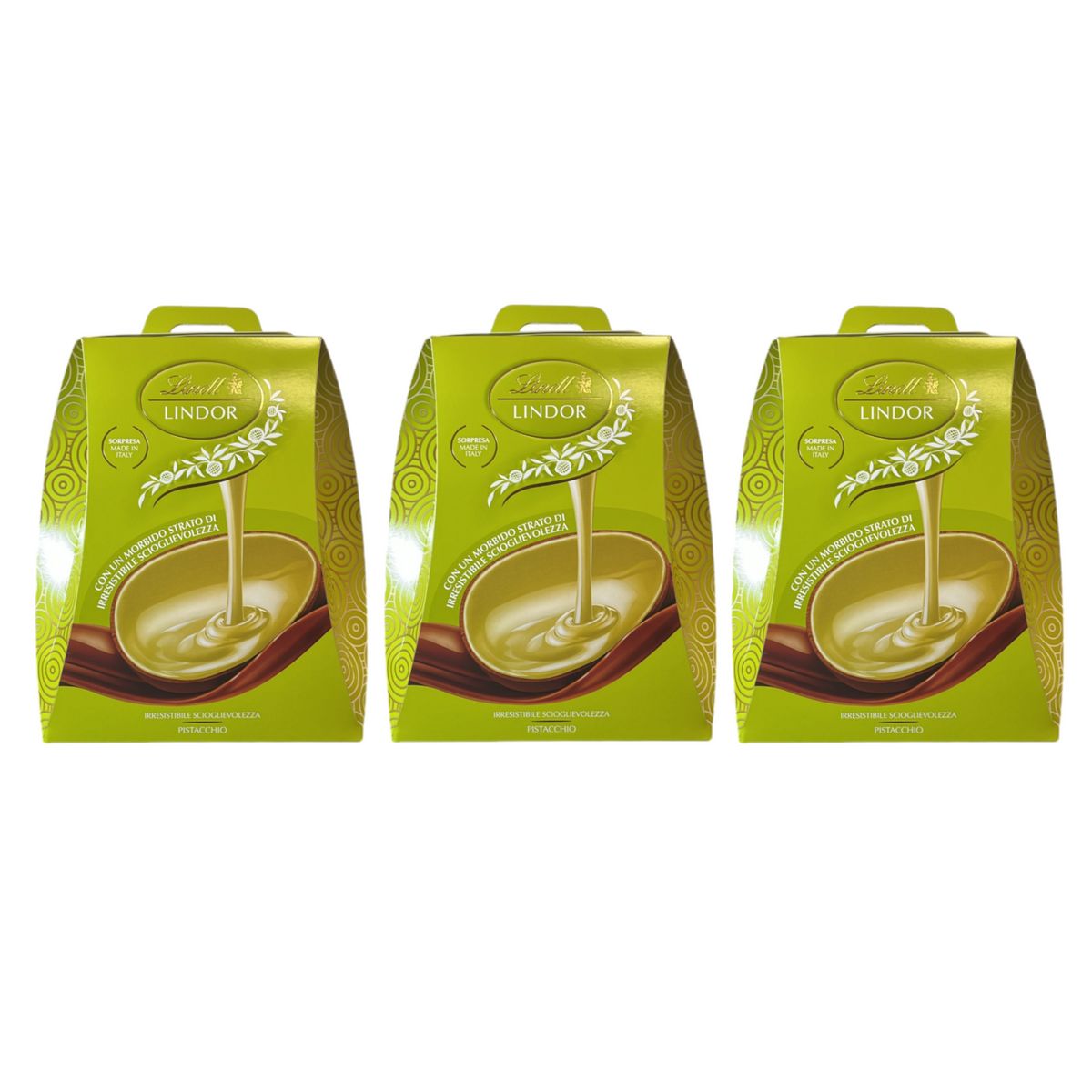 Huevo de pistacho Lindt 360 g - 3 piezas