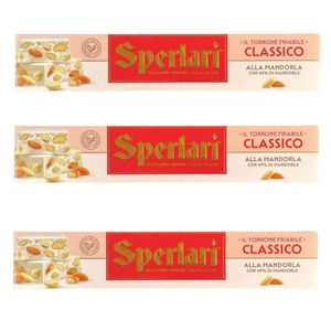 Sperlari Crunchy Almond Nougat 150 g – Traditional Italian Christmas Sweet with Selected Almonds, Crispy and Delicious_0