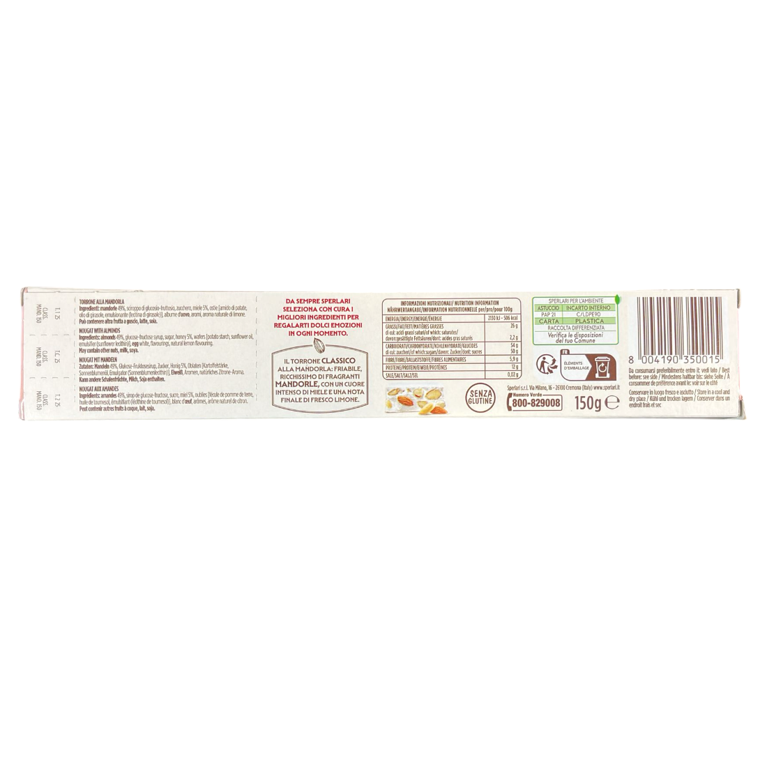 Sperlari Soft Almond Nougat (Pkt) – Col'tempo
