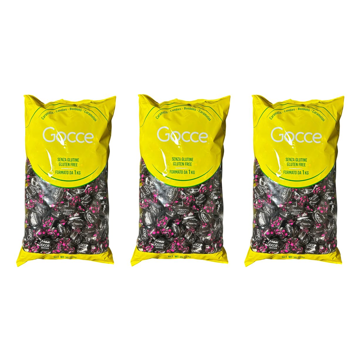 Bonbons à la réglisse fourrés 1 kg - 3 pièces