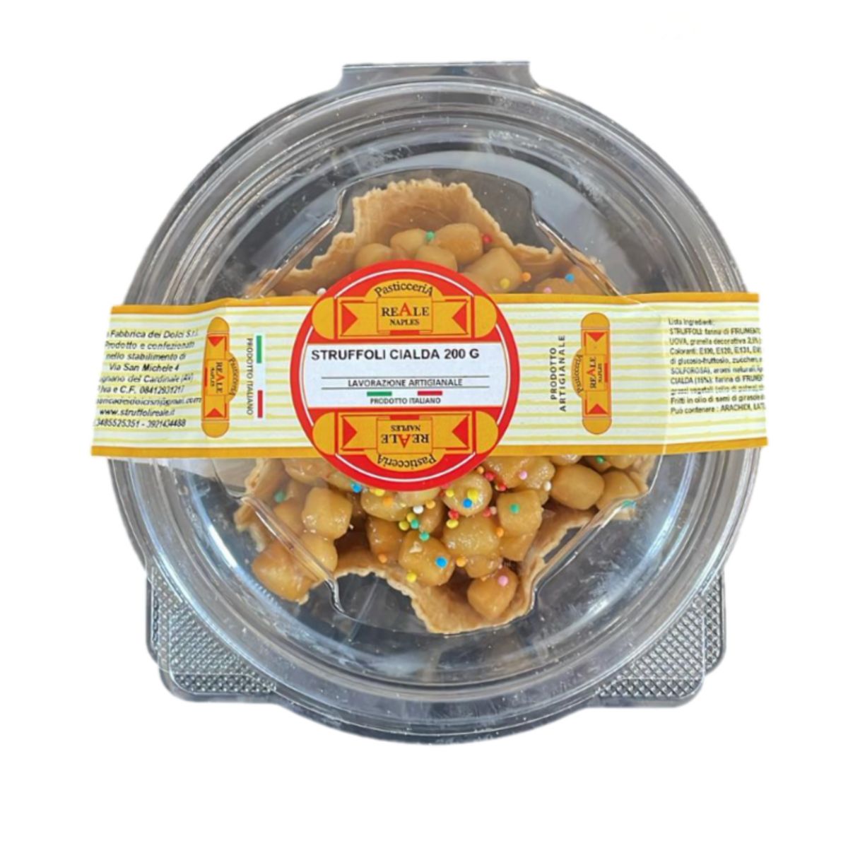 Struffoli with Waffle 200g – Pasticceria Reale Napoli | Typical Neapolitan Artisanal Dessert