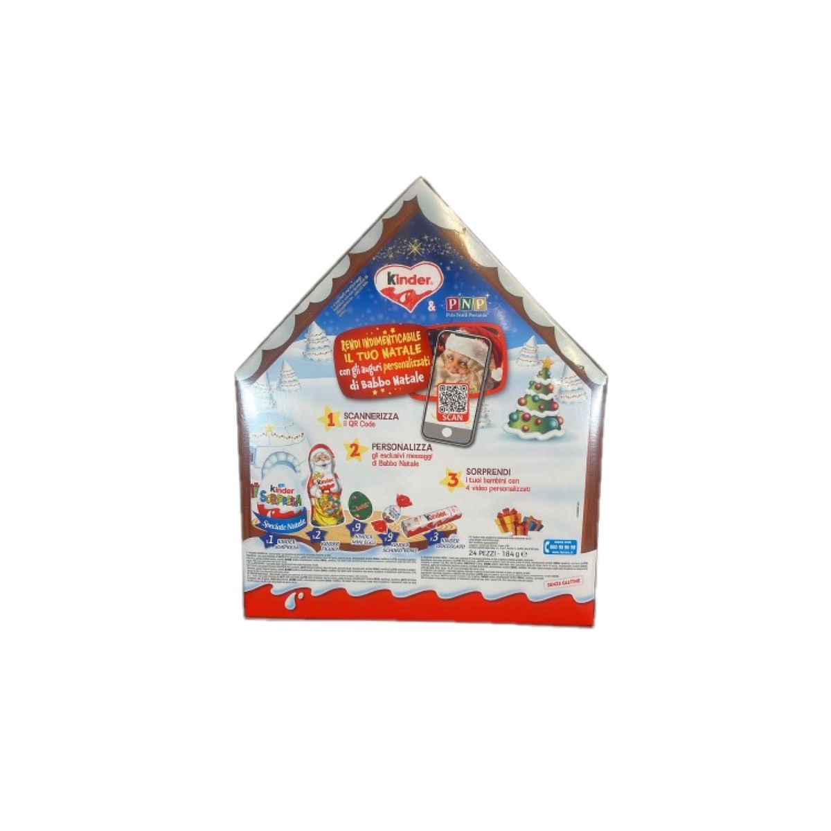 Calendrier de l'Avent Kinder 184g – 24 instants sucrés au chocolat au lait pour un Noël magique !