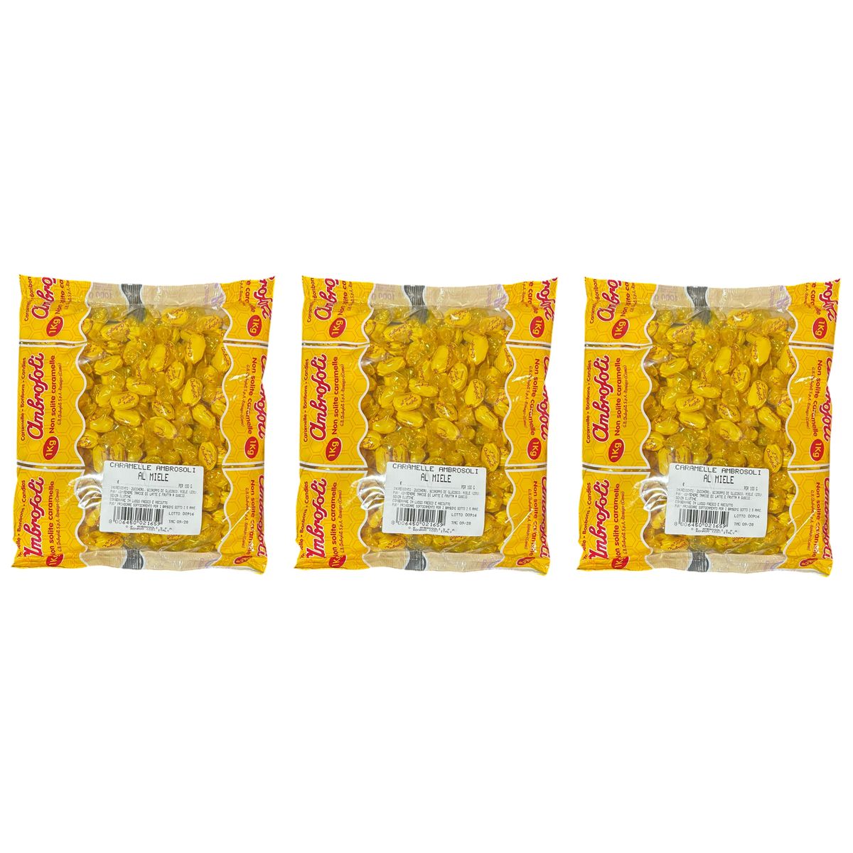 Ambrosoli Honey Candies 1 kg - 3 pieces