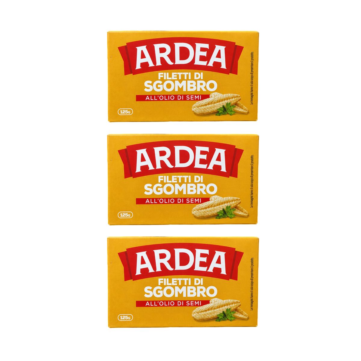 Ardea Filetti Di Sgombro All'Olio Di Semi 125g - 3 pezzi