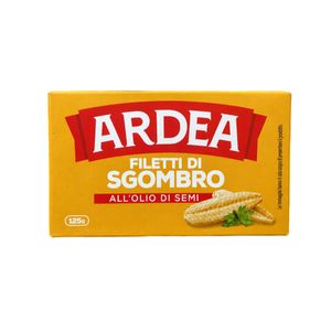 Ardea Filetti di Sgombro all’Olio di Semi 125g – Sgombro Selezionato in Olio di Girasole