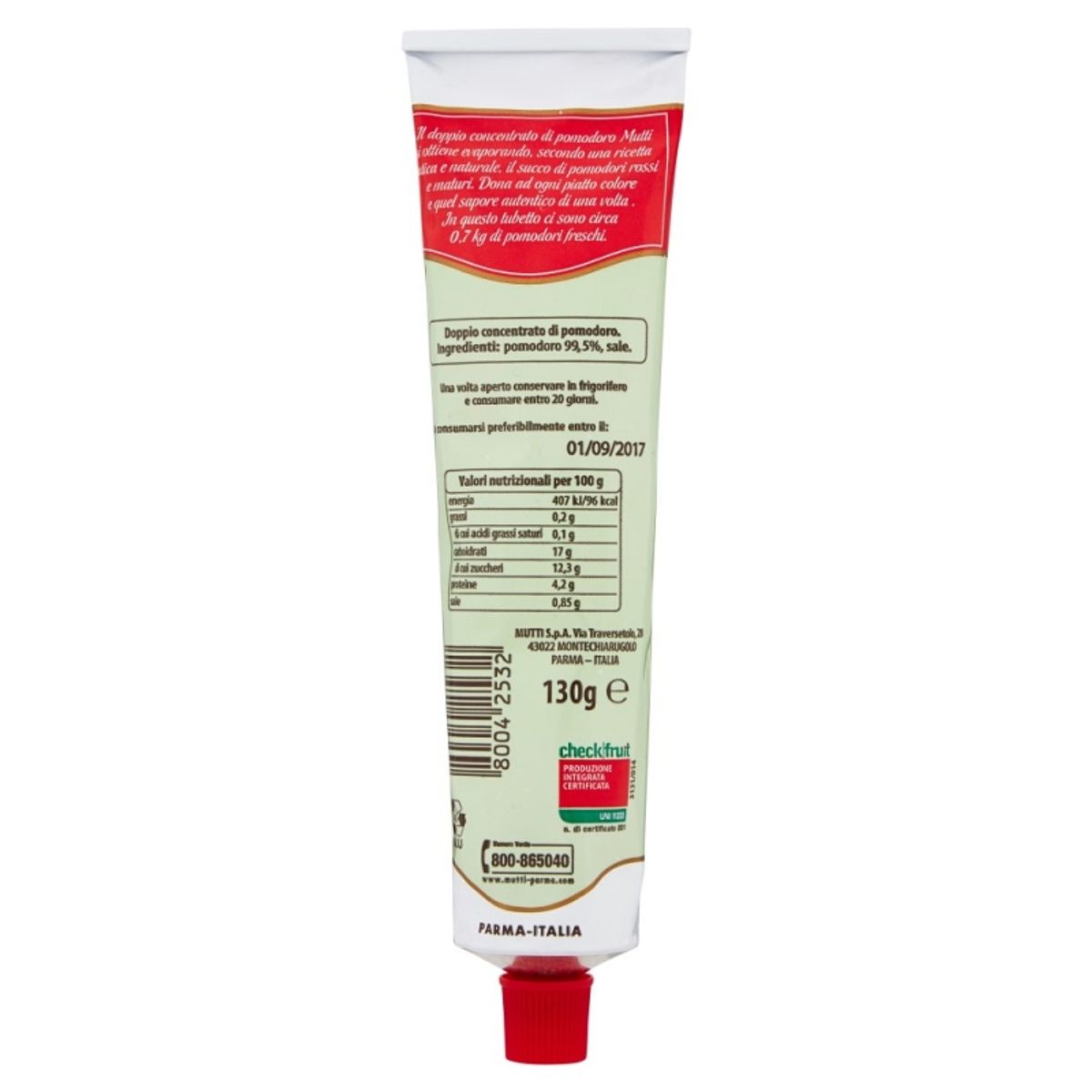 Mutti Doppio concentrato di pomodoro 130 Gr