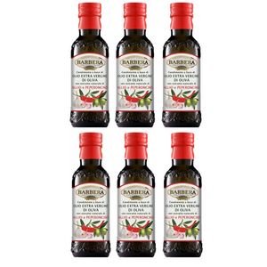 BARBERA-ÖL-Gewürz auf Basis von nativem Olivenöl extra, aromatisiert mit KNOBLAUCH und CHILI-PFEFFER, 250 ml_0