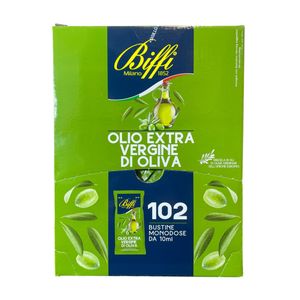 Biffi Bustine Monodose di Olio Extra Vergine d’Oliva 1020 ml – 102 Porzioni da 10 ml