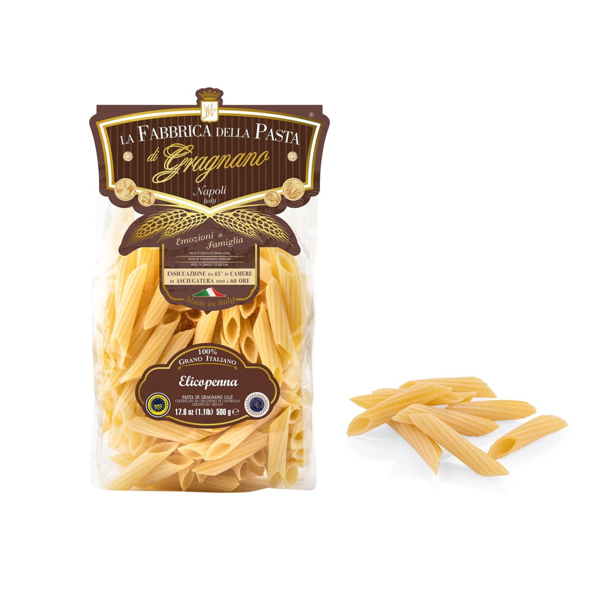 La Fabbrica della Pasta di Gragnano "Elicopenna" Pasta di Gragnano IGP 500 Gr.