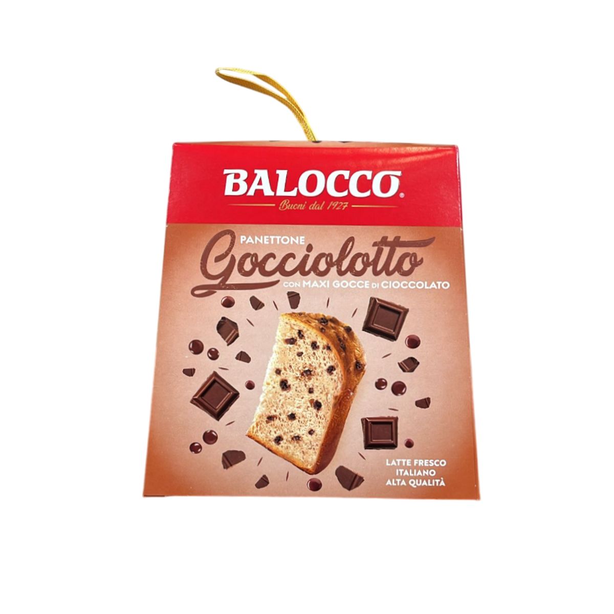 Balocco Panettone Gocciolotto 800g – Traditional Cake with Chocolate Chips, Soft and Delicious | Made in Italy