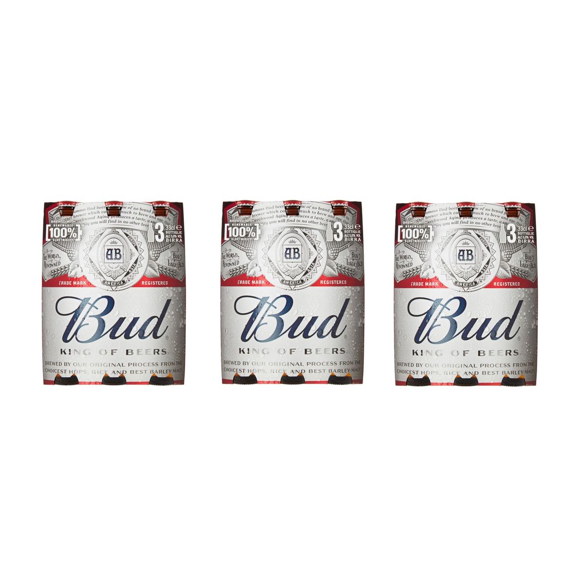 Bud Birra 3 x 33 cl