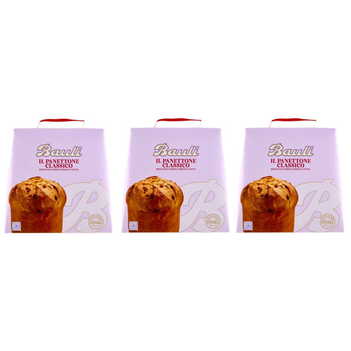 Bauli Panettone Classico 700 Gr - 3 Pezzi