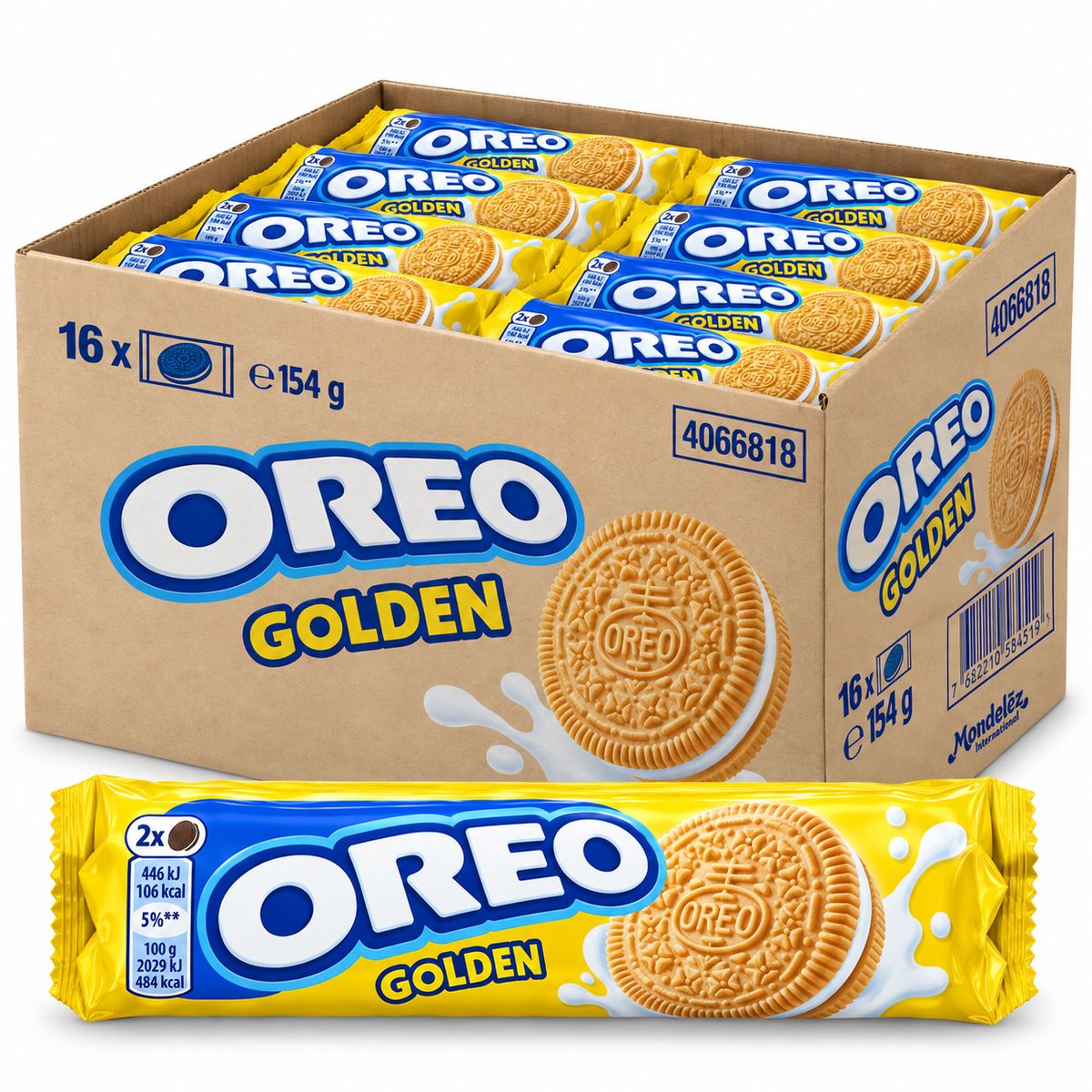 Oreo Golden Vanilla Cookies 154g - 16 packs