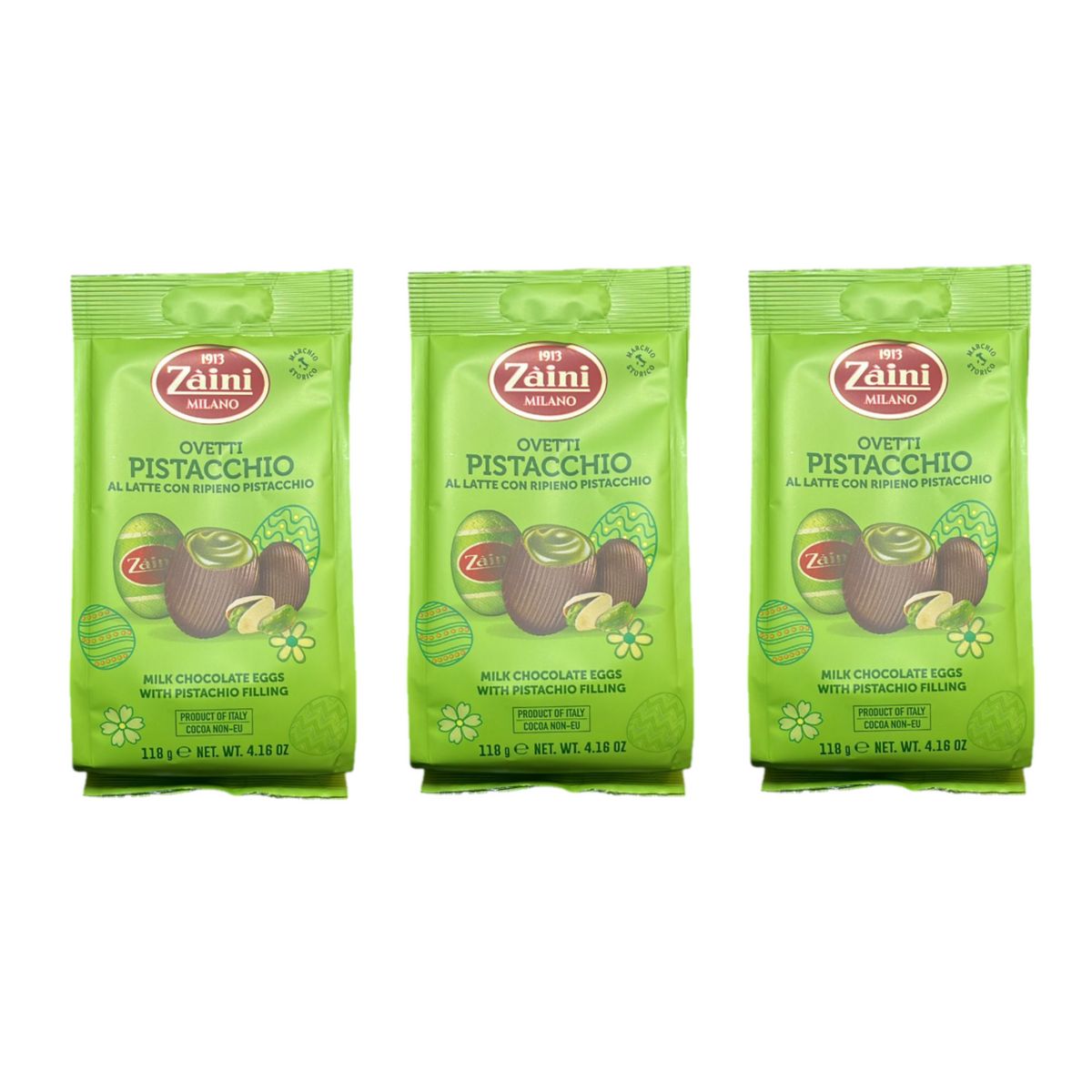 Zaini Pistachio Eggs 118g - 3 Pieces
